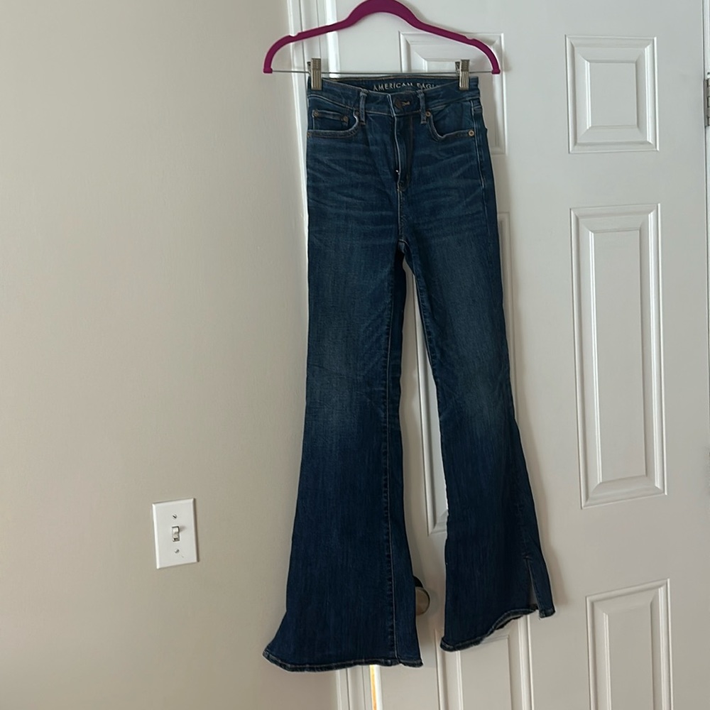 High Rise Flare Jeans- American Eagle